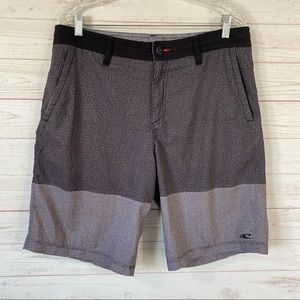 O'Neill Hybrid Board Shorts Gray Stripe 34x11